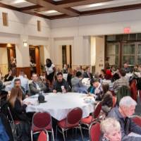 Attendees at the reception